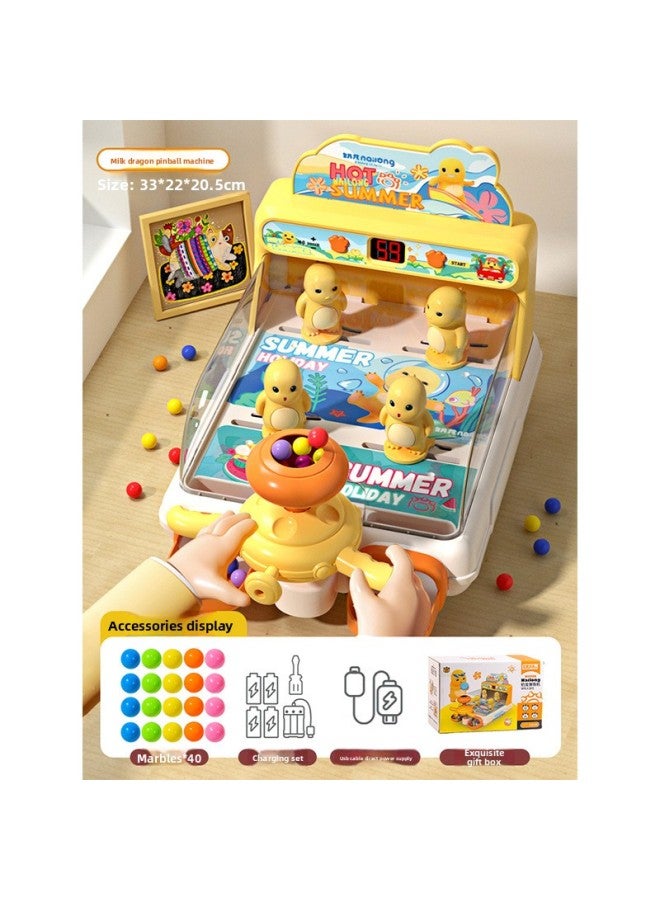 Genuine milk dragon children play marbles shooting game machine educational toys concentration training board games boys 3-6 years old